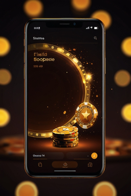 Smartphone con app de casino